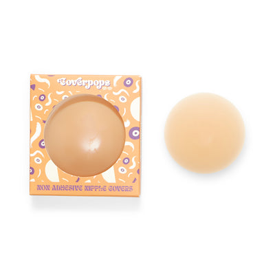 Coverpops | Non - adhesive Nipple Covers, Pasties - Reusable Up to 40 times for all skin tones & sensitive skin